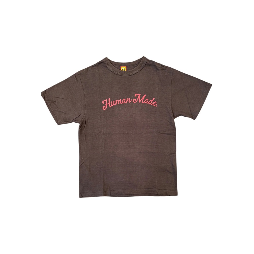 Human Made T-Shirt Mens Medium Black Good Cursive Logo Graphic Tee
